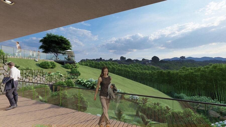 Render del salón social